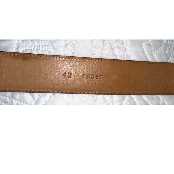Tony Lama Leather Brown Cognac Western Style Men's  Belt Size 42 #C40157 - Picture 6 of 7